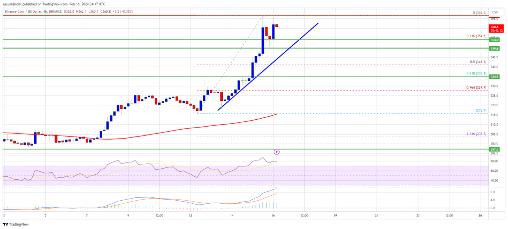 BNB Price Surges Over 5%, Why Bulls Could Aim For $400 In Feb 2024