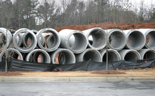 water pipes from utility company